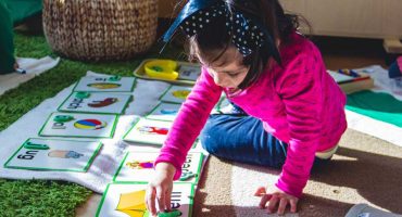 Montessori Preschool Student Matching Letters Montessori Preschool Student Matching Letters