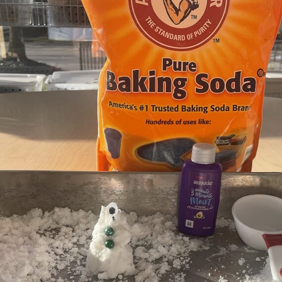 Fake Snow Sensory Play – Day 13 of 15 Days of Winter Break Activities
