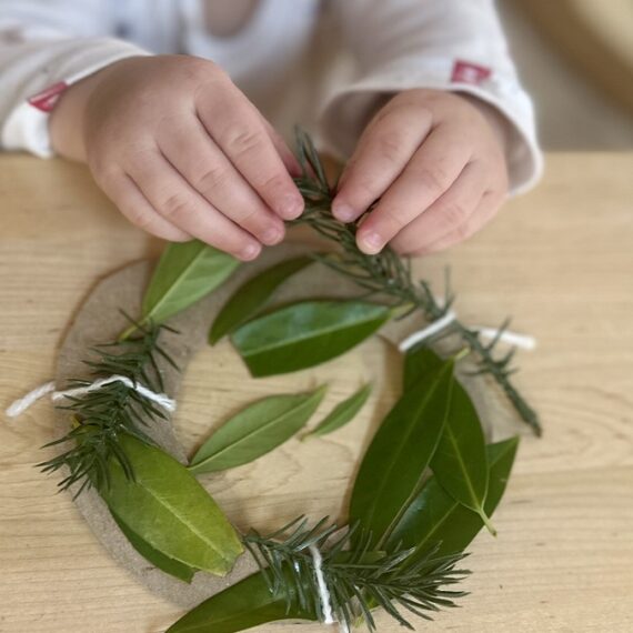 Nature Walk Wreath/Bracelet – Day 7 of 15 Days of Winter Break Activities
